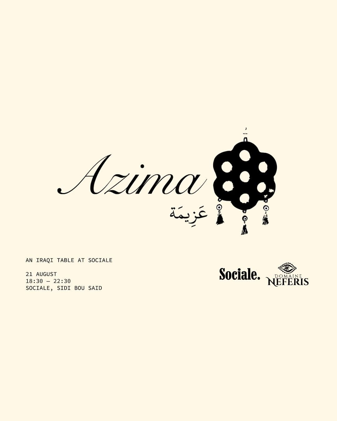 Azima : Iraqi Communal Dinner with Sherazede Al Adhamy & Sura Ghassan Al Adhamy  - Sociale.